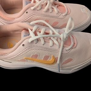 Women's Nike Pink & Yellow Nike Air Sneakers
